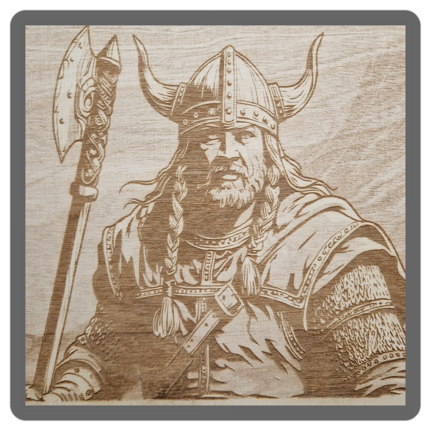 Wikinger Holzgravur