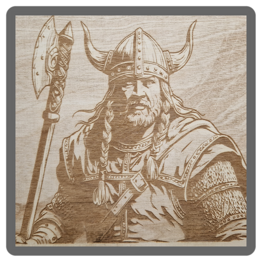 Wikinger Holzgravur