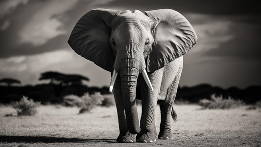 Elefant in der Savanne